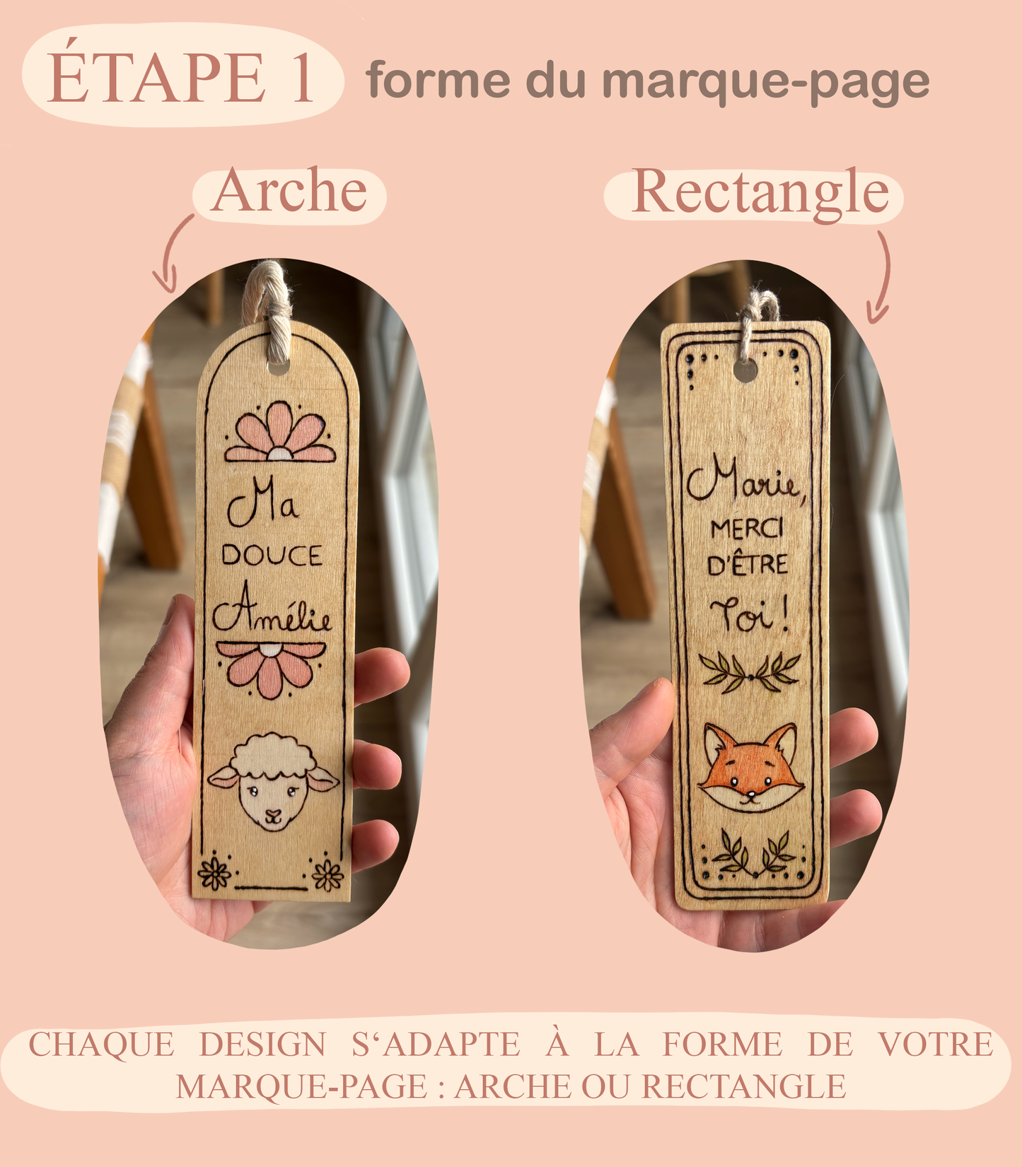 Marque-page personnalisée